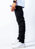 Amelia A2 Black Stacked Skinny Jeans