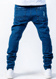 Amelia A2 Stacked Skinny Jeans Dark Blue