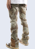 Multi Camo Stacked Jeans