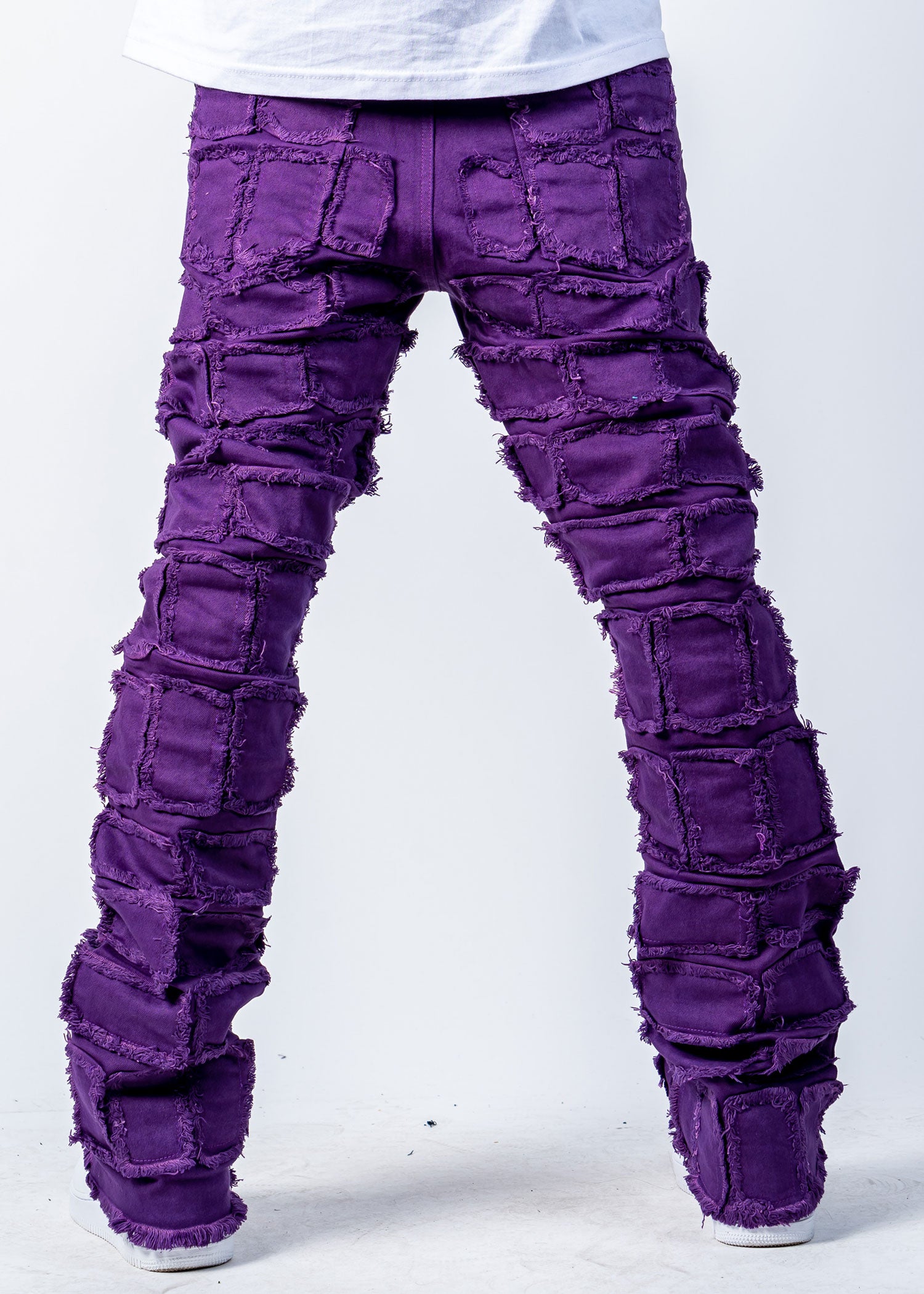 Dna Men Stacked Jeans ( Black / Purple ) – BLVD