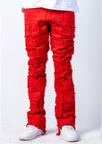 Nala Red Stacked Jeans