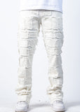 nala white stack jeans