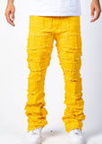 Nala Yellow Stacked Jeans