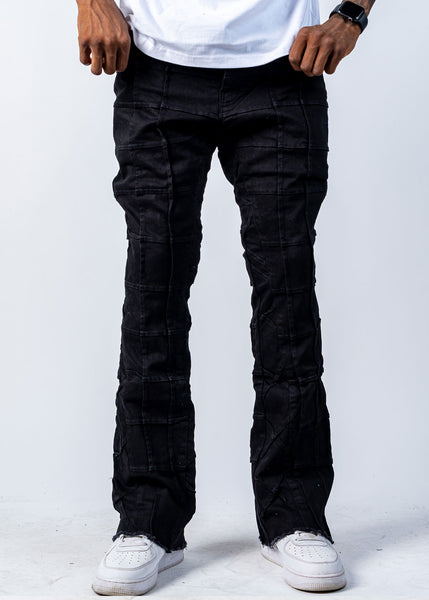Nala Black Stacked Jeans