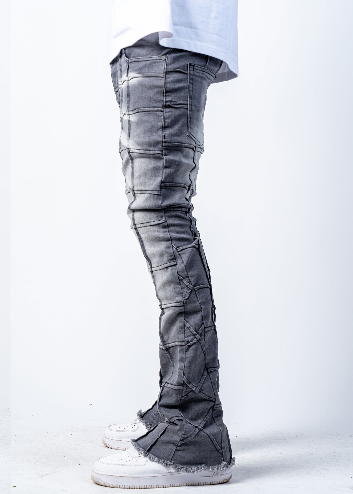 Reves Grey Stacked Jeans - 95denim
