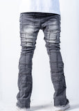 Reves Grey Stacked Jeans