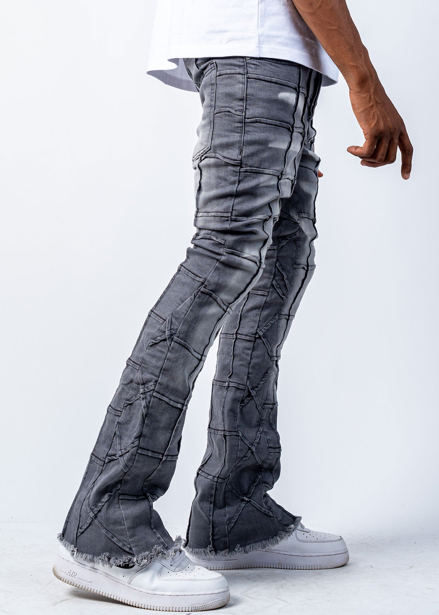 Reves Grey Stacked Jeans - 95denim