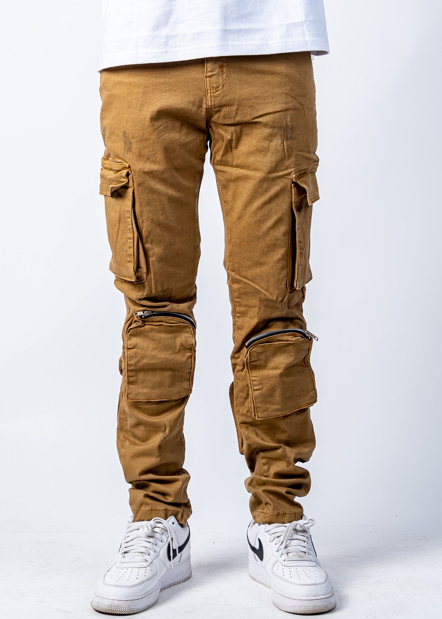 Venice Stacked Utility Cargo Flare Jeans