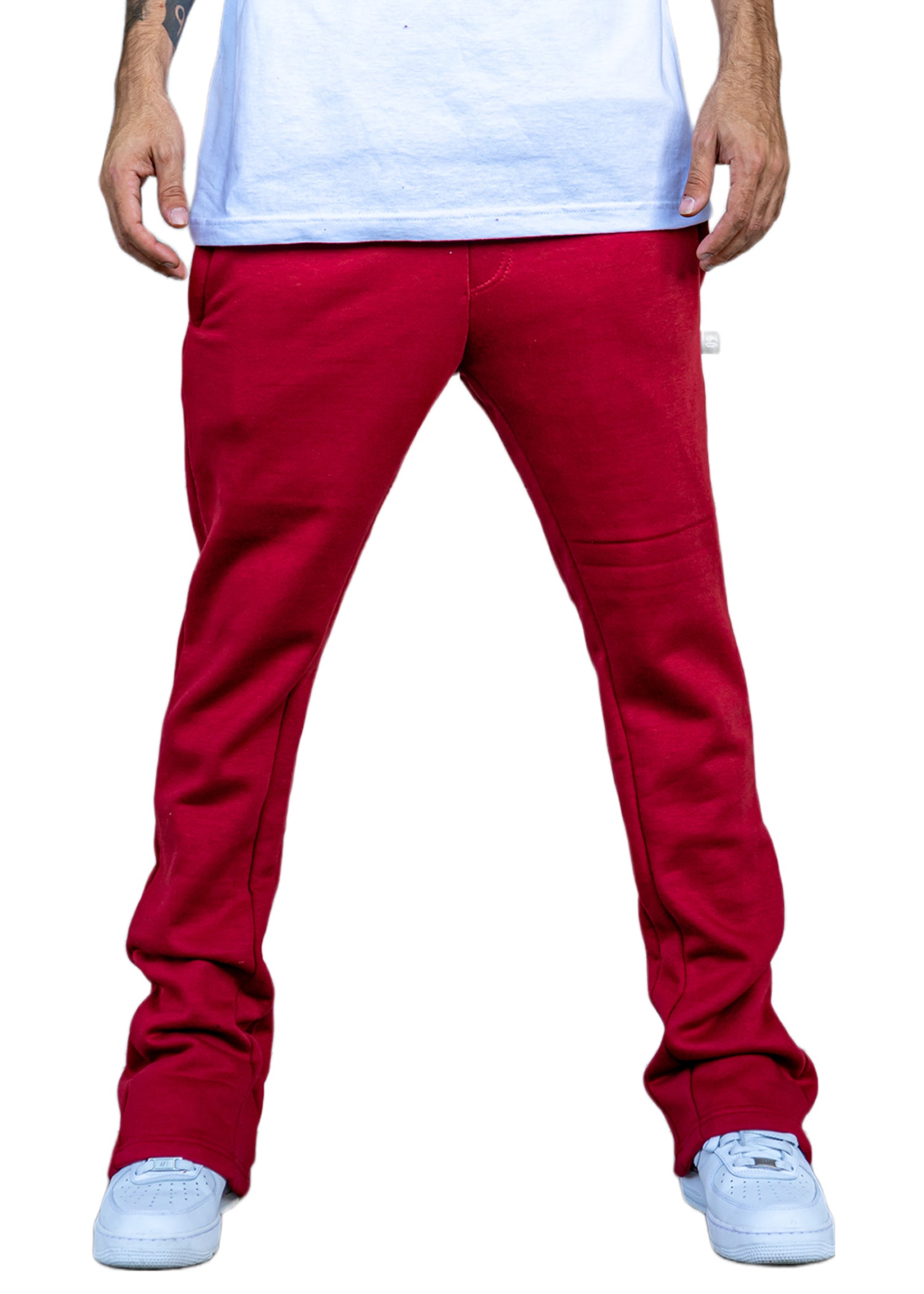 Red Flare Sweatpants