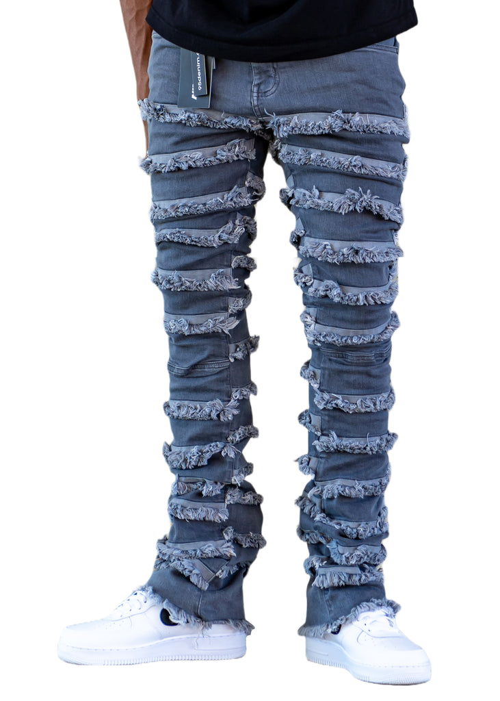 Laguna Flare Stacked Jeans Ash Grey - 95denim