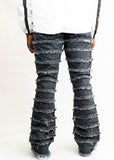 Laguna Black Stacked Denim Jeans