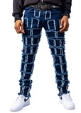 Nala Stacked Skinny Jeans Navy Blue