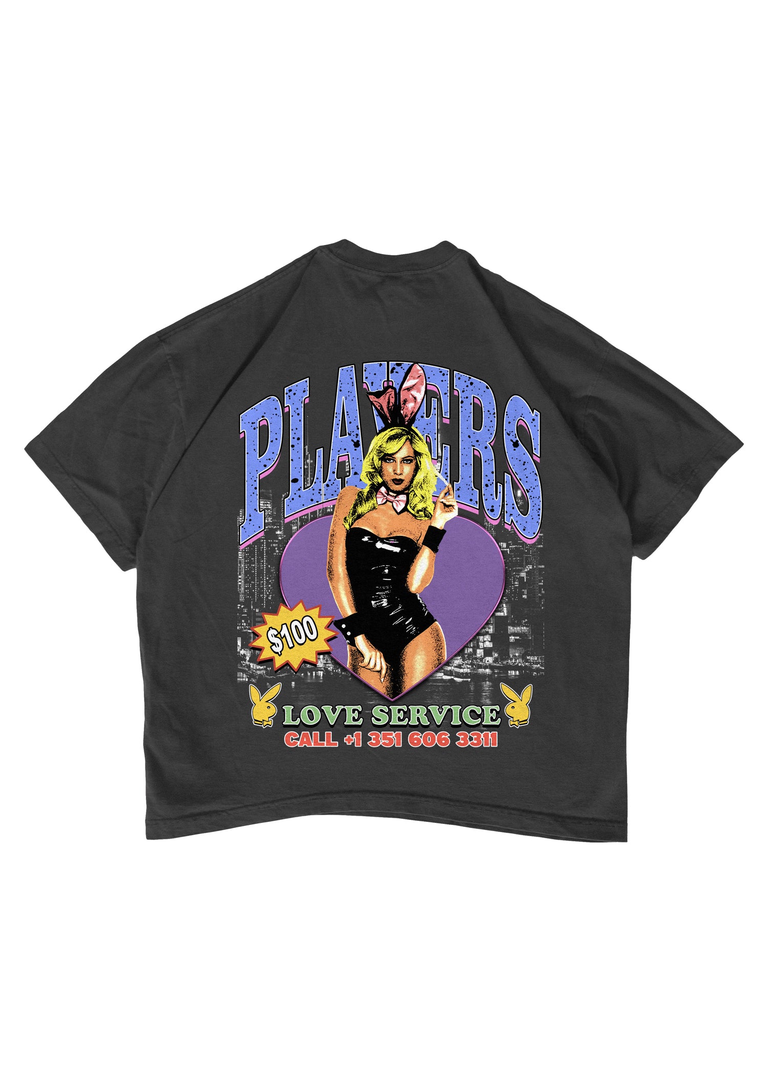 Players Streetwear Tee Black - 95denim