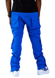 Snap Button Cargo Pants Navy