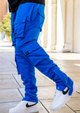 Snap Button Cargo Pants Navy