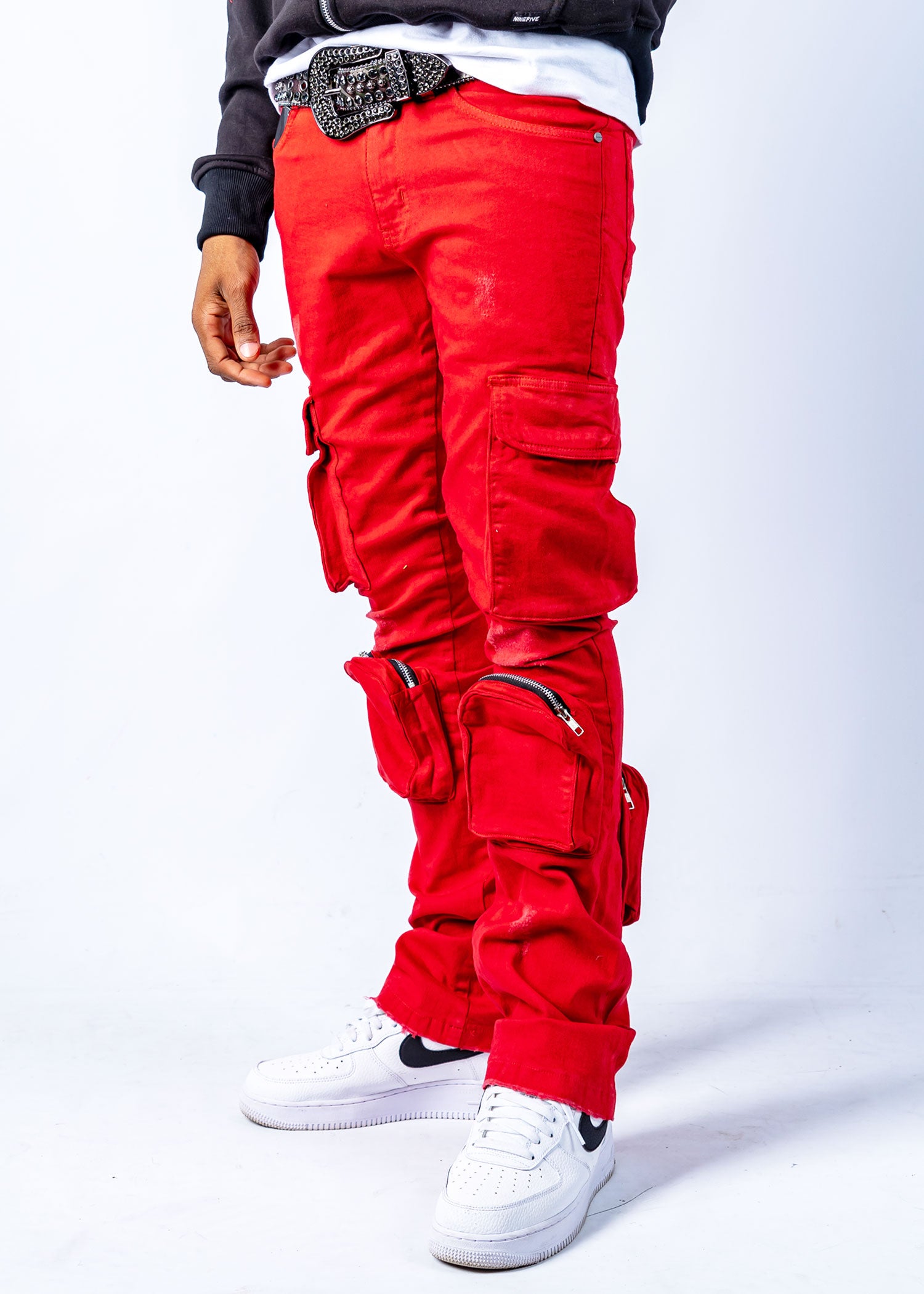 Red color jeans Clearance
