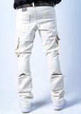 Venice White Stacked Jeans